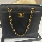 シャネル　キャビアスキン　チェーントート